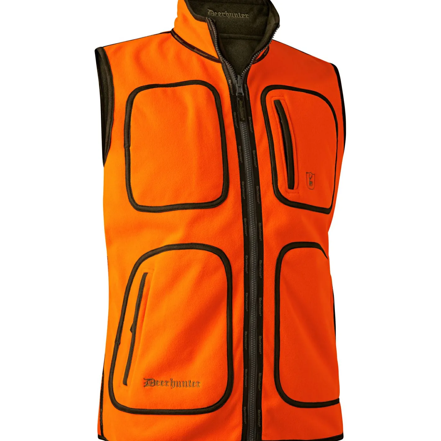 Deerhunter Gamekeeper Fleeceweste Herren, wendbar (Safety Orange)