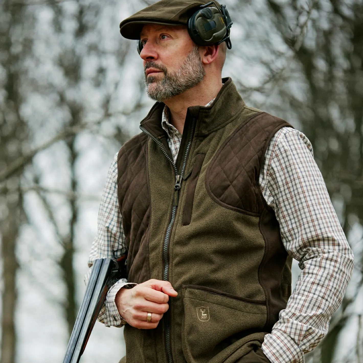 Deerhunter Outdoor- & Anglerwesten<Gamekeeper Shooting Weste Herren (Graphite Green)