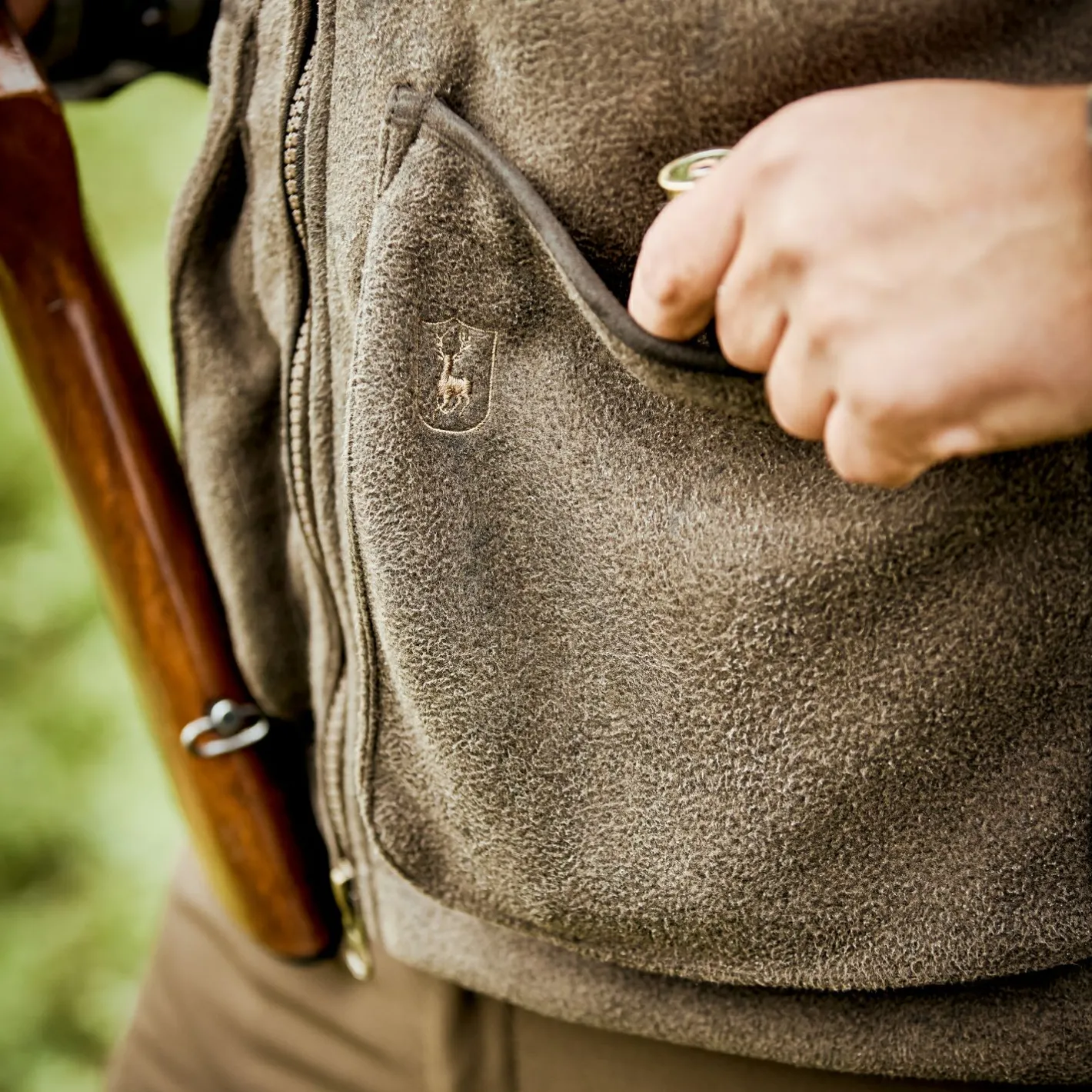 Deerhunter Outdoor- & Anglerwesten<Gamekeeper Shooting Weste Herren (Graphite Green)
