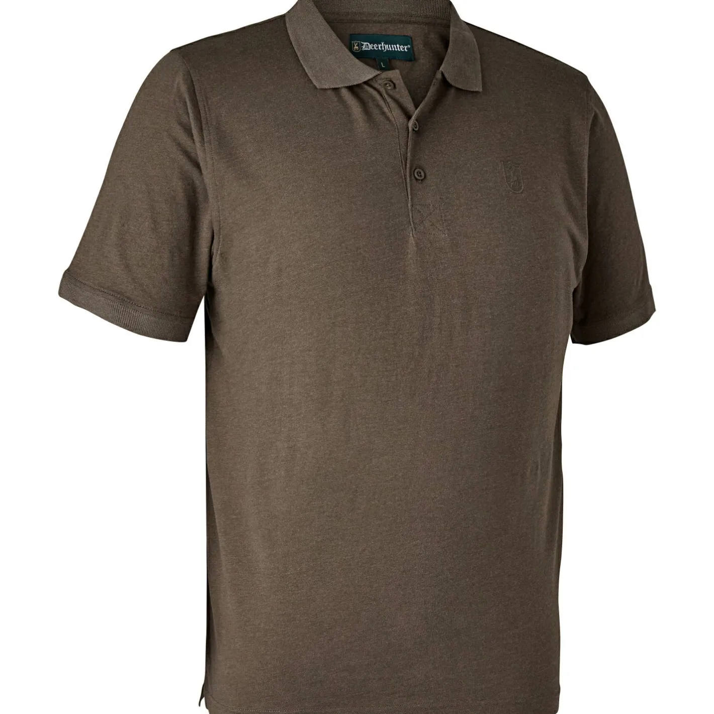 Deerhunter Angel-Poloshirts & Langarmshirts<Gunnar Polo Hemd Herren (Brown Leaf Melange)