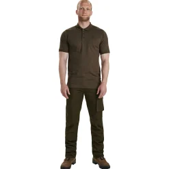 Deerhunter Angel-Poloshirts & Langarmshirts<Gunnar Polo Hemd Herren (Brown Leaf Melange)