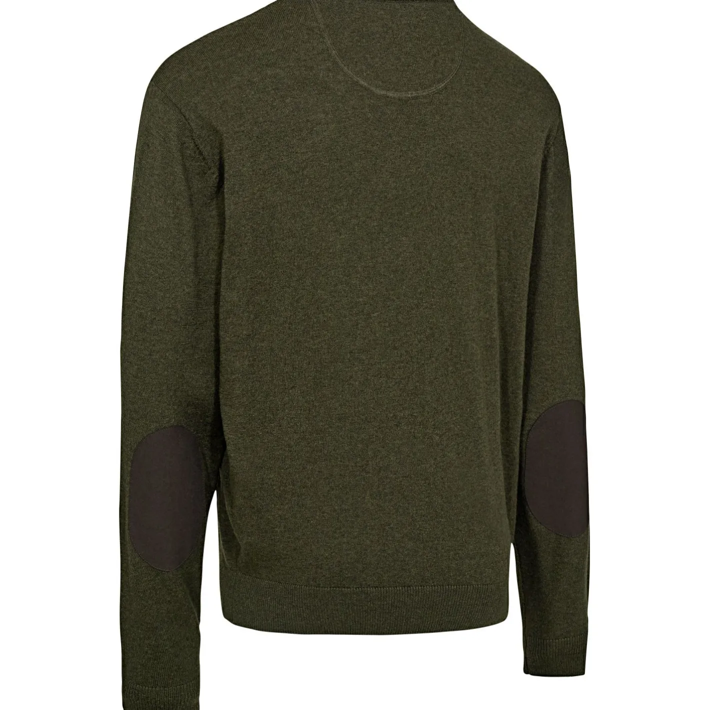 Discount Deerhunter Harrington Strickpullover Herren, mit Rundhalsausschnitt (Forest Ember Melange)