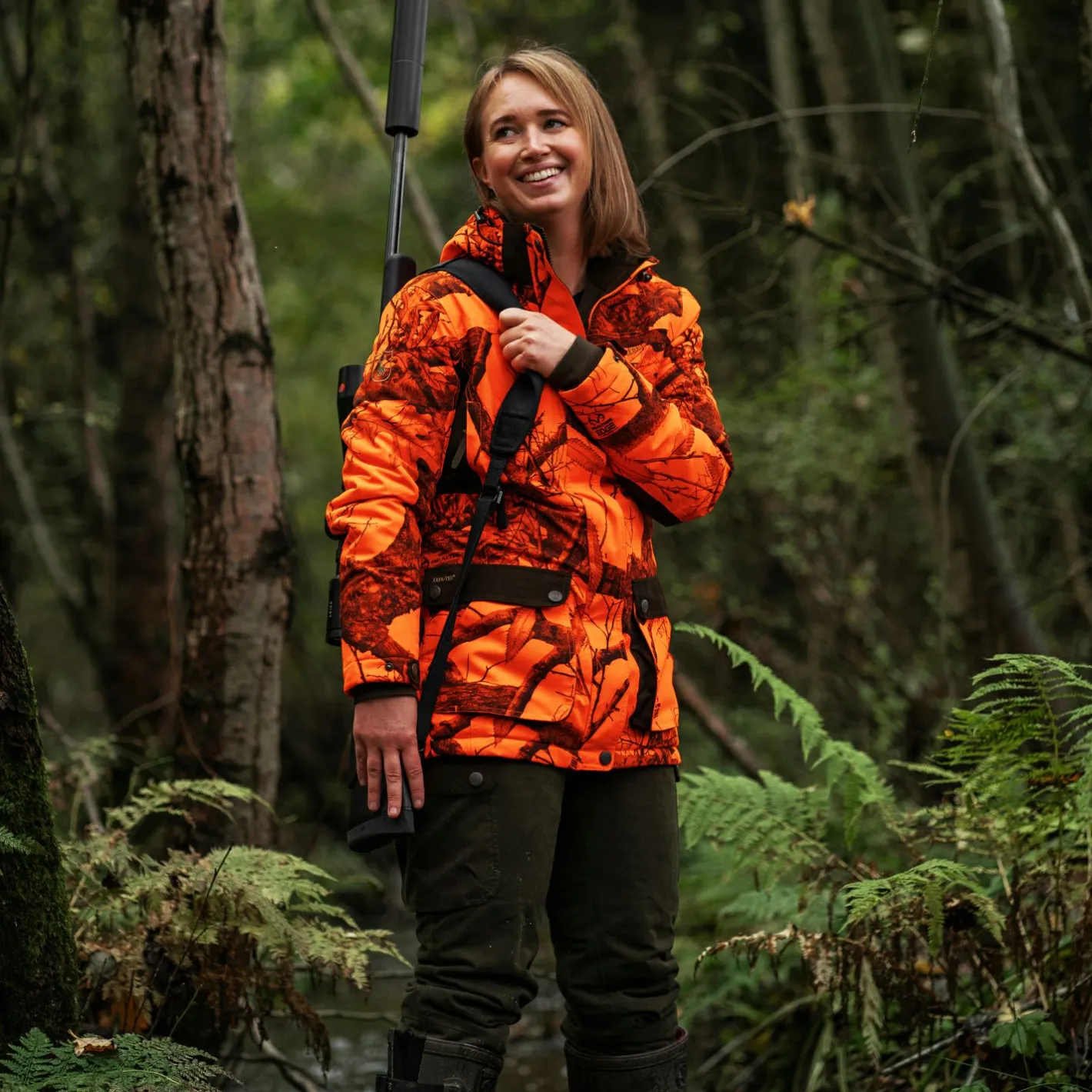 Deerhunter Damen Angelhosen<Lady Eagle Winter Hose Damen (Tarmac Green)