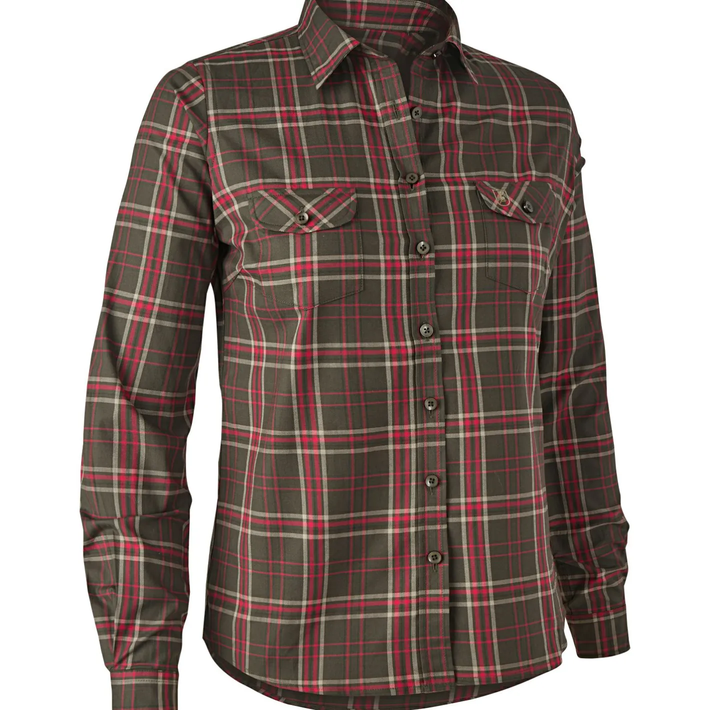 Deerhunter Damen Angelshirts & -Oberteile<Lady Elena Hemd Damen (Green Check)