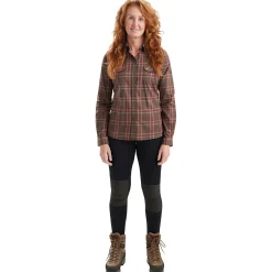 Deerhunter Damen Angelshirts & -Oberteile<Lady Elena Hemd Damen (Green Check)