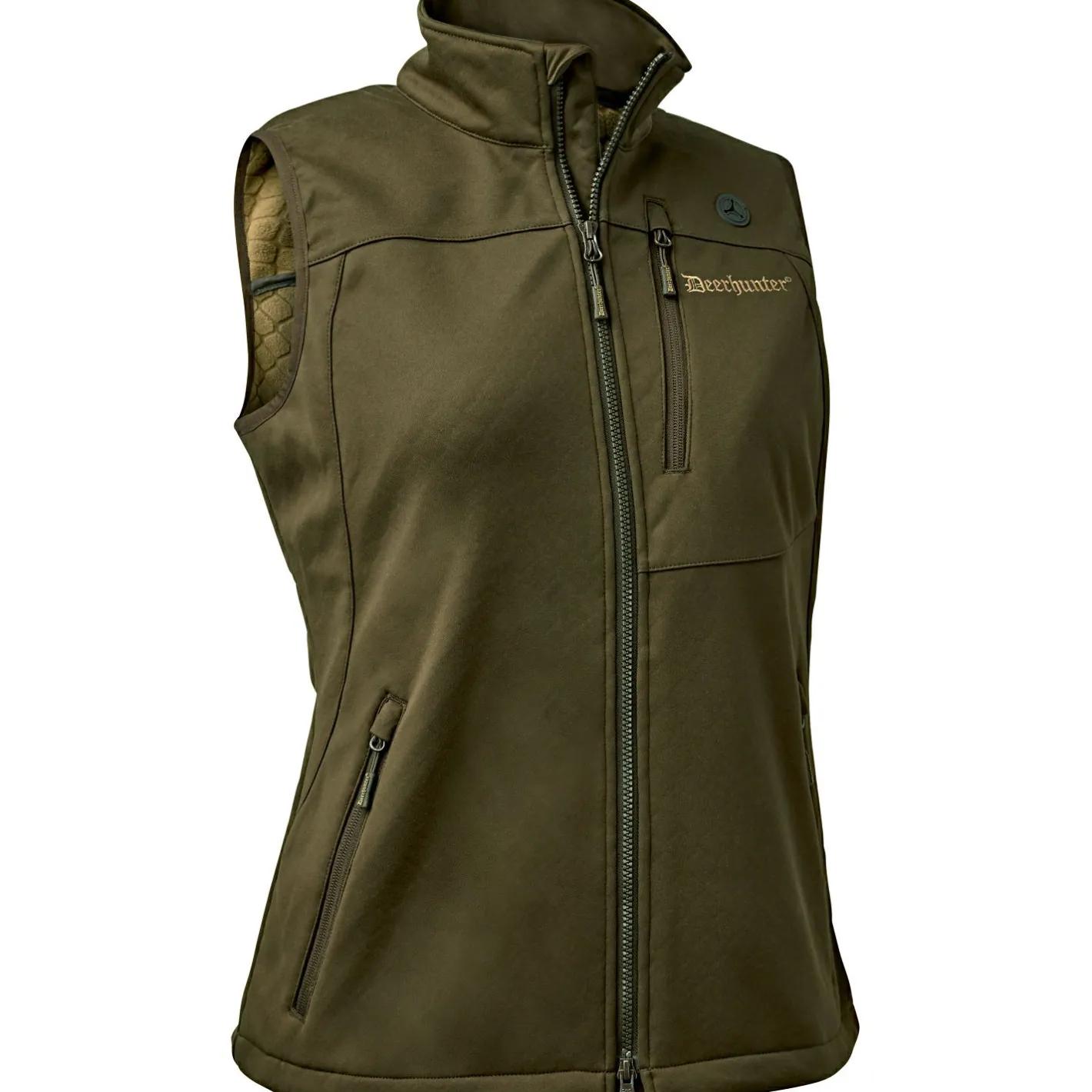 Deerhunter Damen Angeljacken & -Westen<Lady Excape Softshell Weste Damen (Art Green)