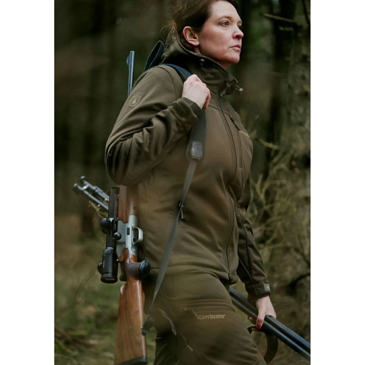Clearance Deerhunter Lady Excape Softshell Jacke Damen (Art Green)