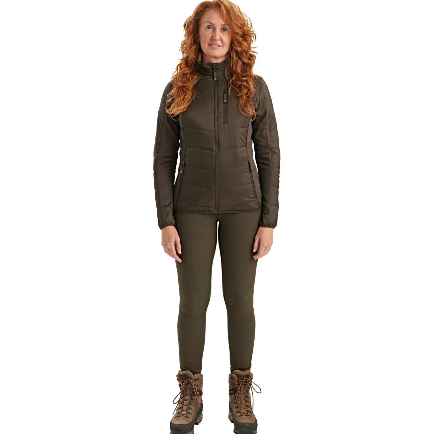 Deerhunter Damen Angeljacken & -Westen<Lady Heat wattierte Jacke Damen (Wood)