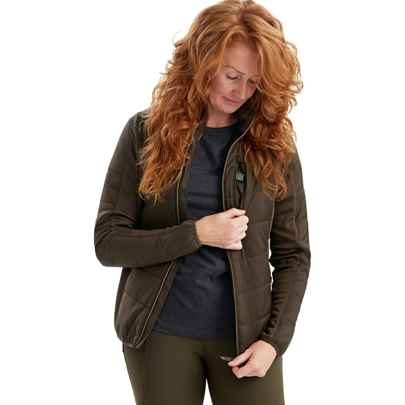 Deerhunter Damen Angeljacken & -Westen<Lady Heat wattierte Jacke Damen (Wood)