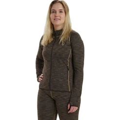 Outlet Deerhunter Lady Insulated Fleece Damen (Brown Melange)