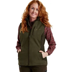 Outlet Deerhunter Lady Pam Bonded Fleeceweste Damen (Graphite Green)