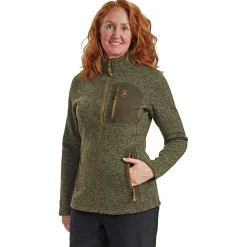 Outlet Deerhunter Lady Sarek Strickjacke Damen (Olive Night Melange)