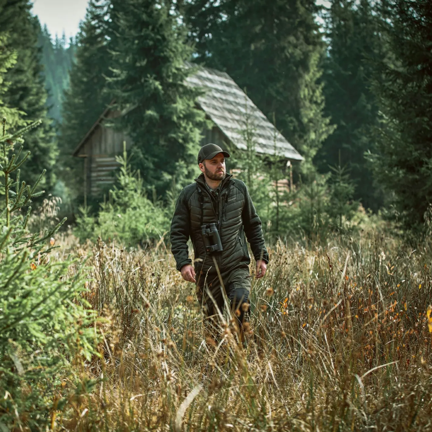 Outlet Deerhunter Moor wattierte Jacke Herren, mit Strick (Timber)