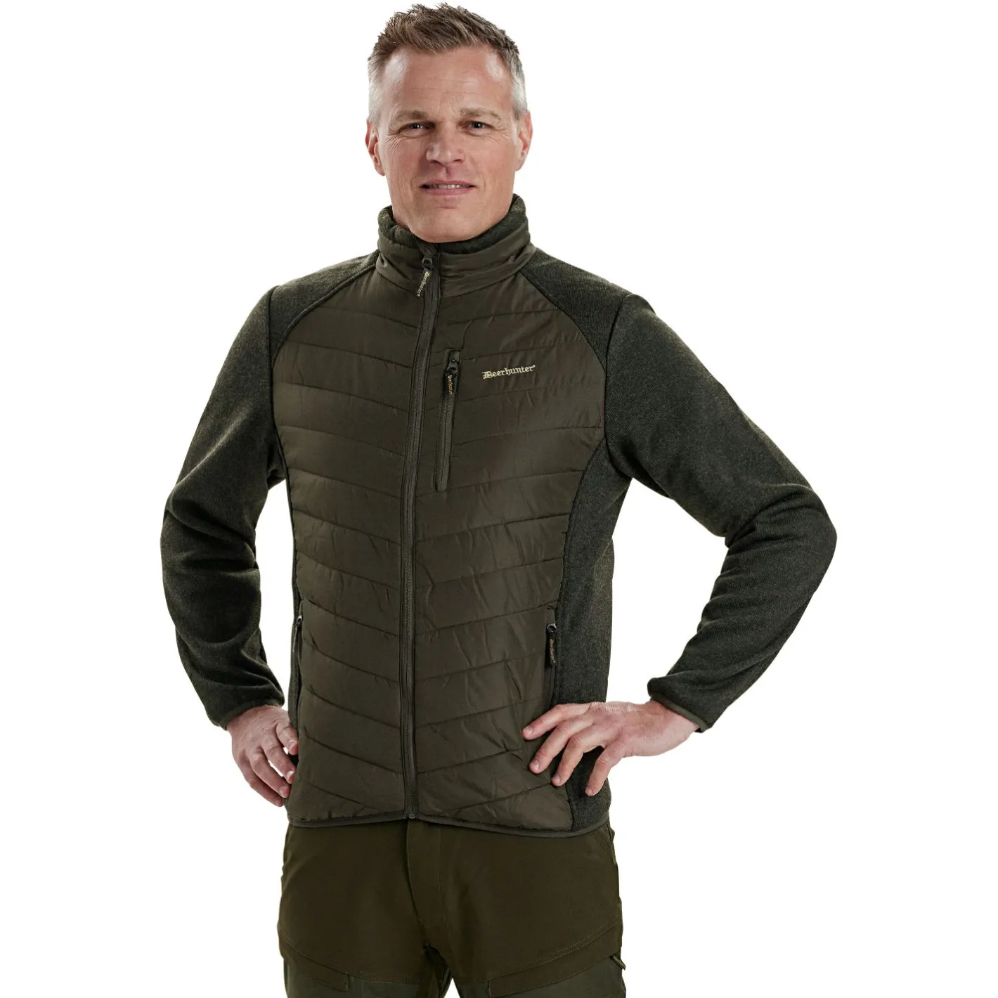 Outlet Deerhunter Moor wattierte Jacke Herren, mit Strick (Timber)