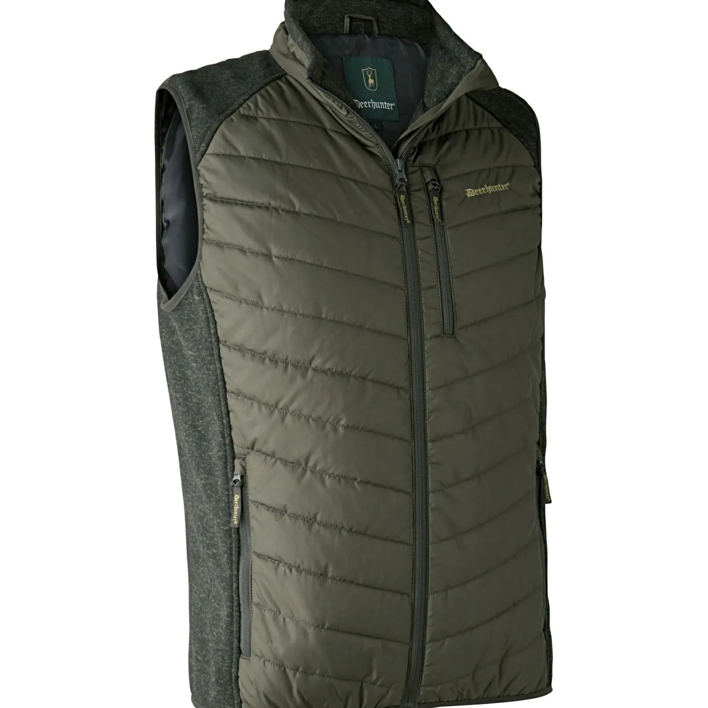 Deerhunter Outdoor- & Anglerwesten<Moor wattierte Weste Herren, mit Strick (Timber)