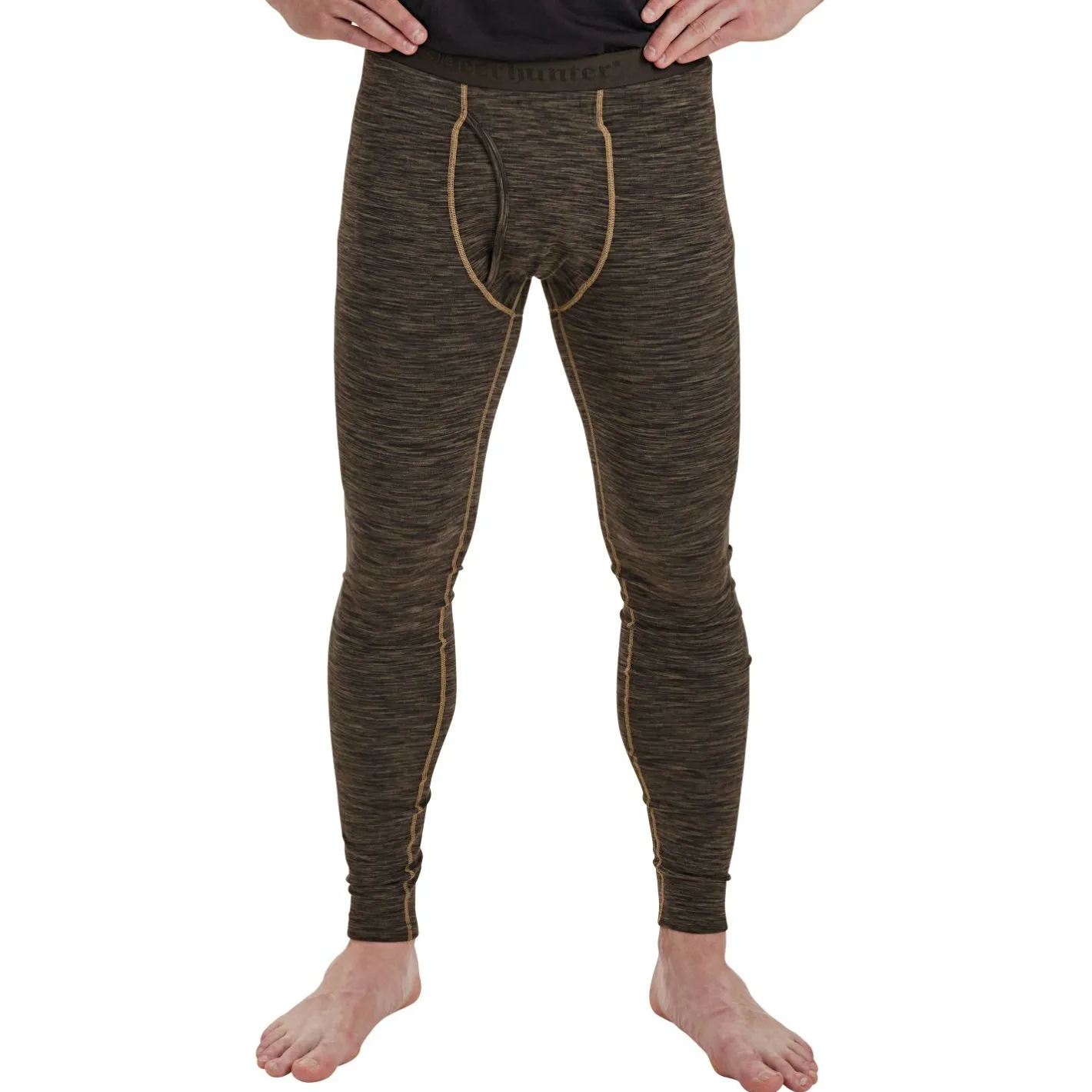 Deerhunter Outdoor- & Angel-Unterwäsche<Norden Insulated Lange Unterhosen Herren (Brown Melange)