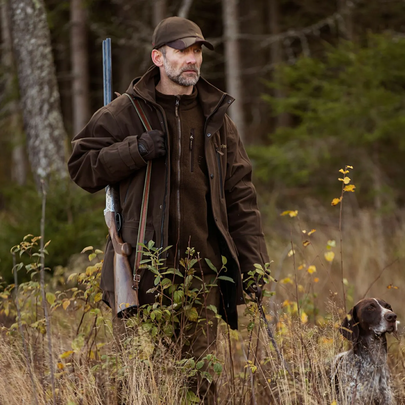 Deerhunter Outdoor- & Angel-Jacken<PRO Gamekeeper Jacke Herren (Peat)