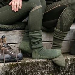 Deerhunter Outdoor- & Angel-Socken<Woll Socken Deluxe, lang (Grape Leaf)