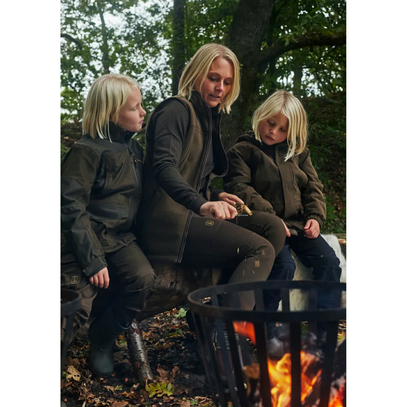 Deerhunter Kinder-Bekleidung<Youth Chasse Jacke Kinder (Olive Night Melange)