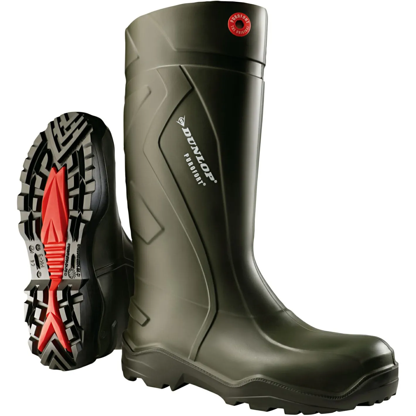 Dunlop Angel-Gummistiefel & Neoprenstiefel<Purofort+ Herren (Dark Green/Black)