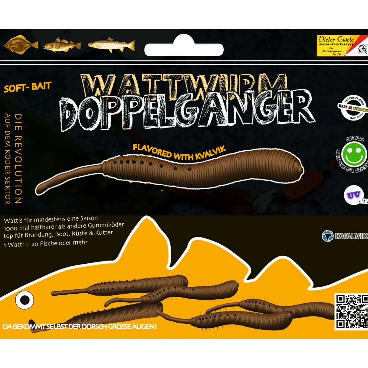 Eisele Raubfischangeln Kunstköder|Eisele Meeresprogramm<Soft Bait Wattwurm Doppelgänger