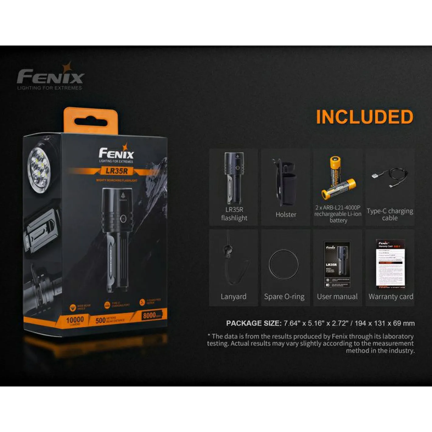 Clearance Fenix LED Taschenlampe LR35R
