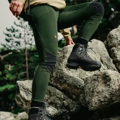 Fju00e4llru00e4ven Damen Angelhosen<Fjällräven Abisko Trekking Tights HD W Damen (Deep Forest)