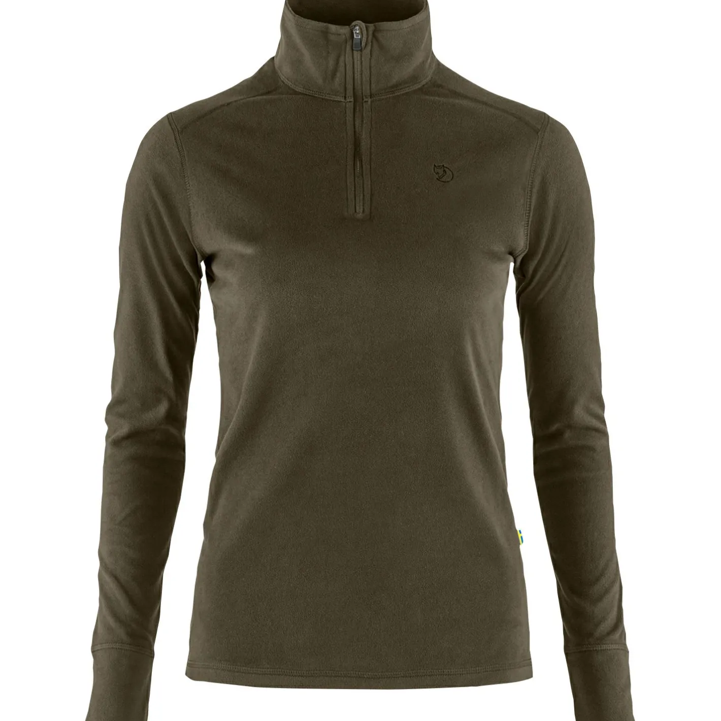Clearance Fju00e4llru00e4ven Fjällräven Keb Skare Half Zip W Damen (Dark Olive)