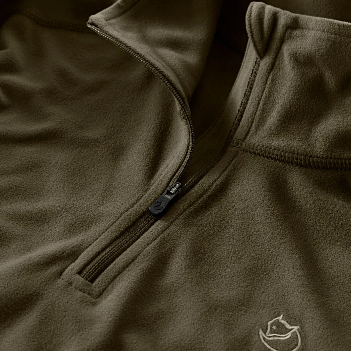 Clearance Fju00e4llru00e4ven Fjällräven Keb Skare Half Zip W Damen (Dark Olive)