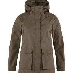 Fju00e4llru00e4ven Damen Angeljacken & -Westen<Fjällräven Lappland Forest Hybrid Jacket W Damen (Dark Olive)
