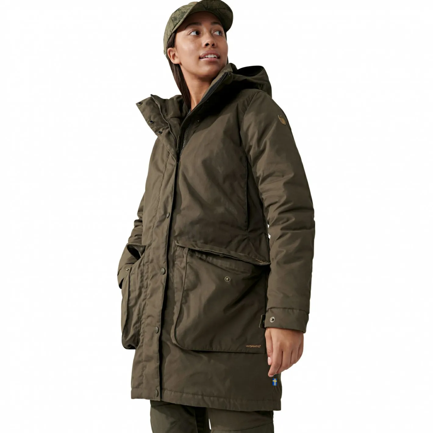 Hot Fju00e4llru00e4ven Fjällräven Lappland Högvilt Jacket W Damen (Dark Olive)