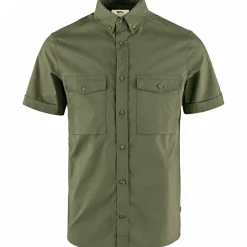 Fju00e4llru00e4ven Outdoor- & Angelhemden<Fjällräven Övik Air Stretch SS Shirt M Herren (Laurel Green)
