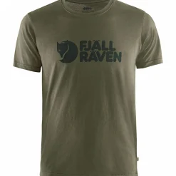 Discount Fju00e4llru00e4ven Fjällräven Övik Fjällräven Logo T-Shirt M Herren (Dark Olive)