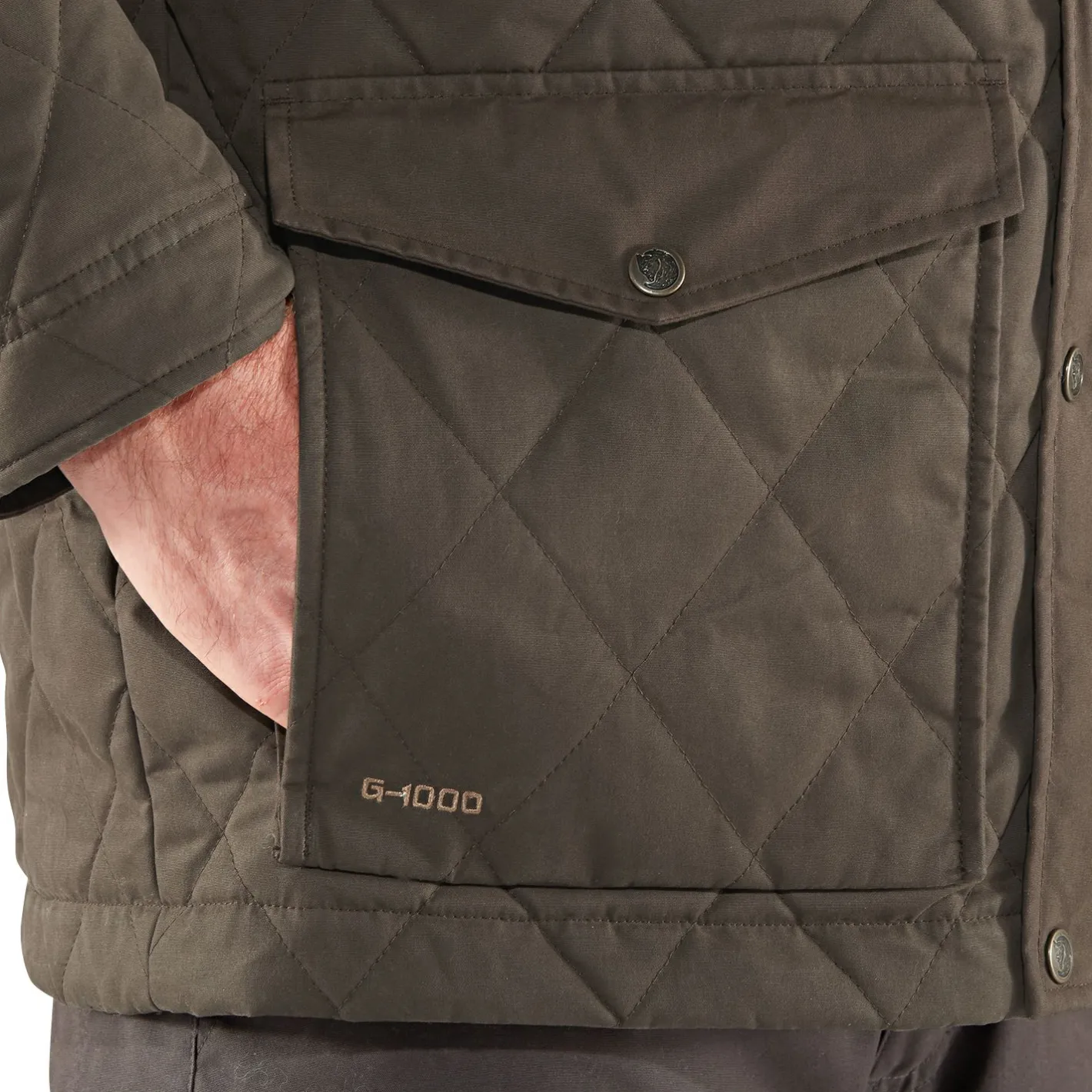 Hot Fju00e4llru00e4ven Fjällräven Övik Wool Padded Jacket M Herren (Dark Olive)