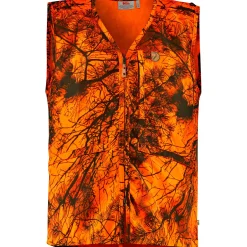 Fju00e4llru00e4ven Outdoor- & Anglerwesten<Fjällräven Värmland Vest (Orange Camo)