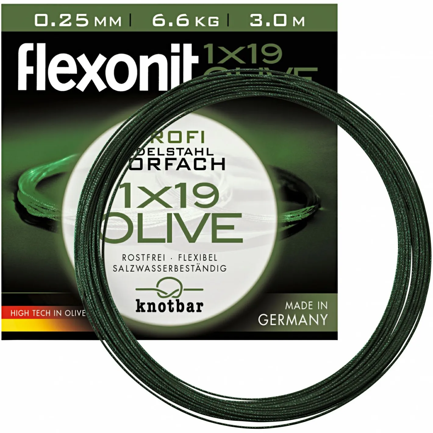 Discount Flexonit Vorfach olive 1x19