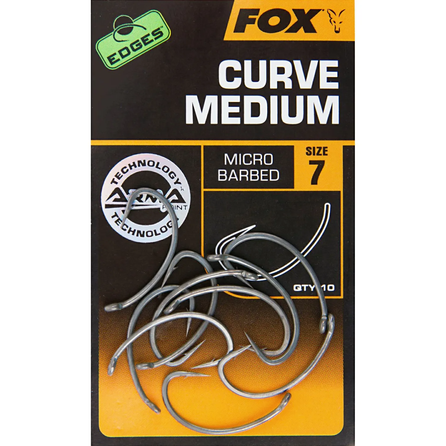 Clearance Fox Angelhaken Edges Curve Medium Hooks X10