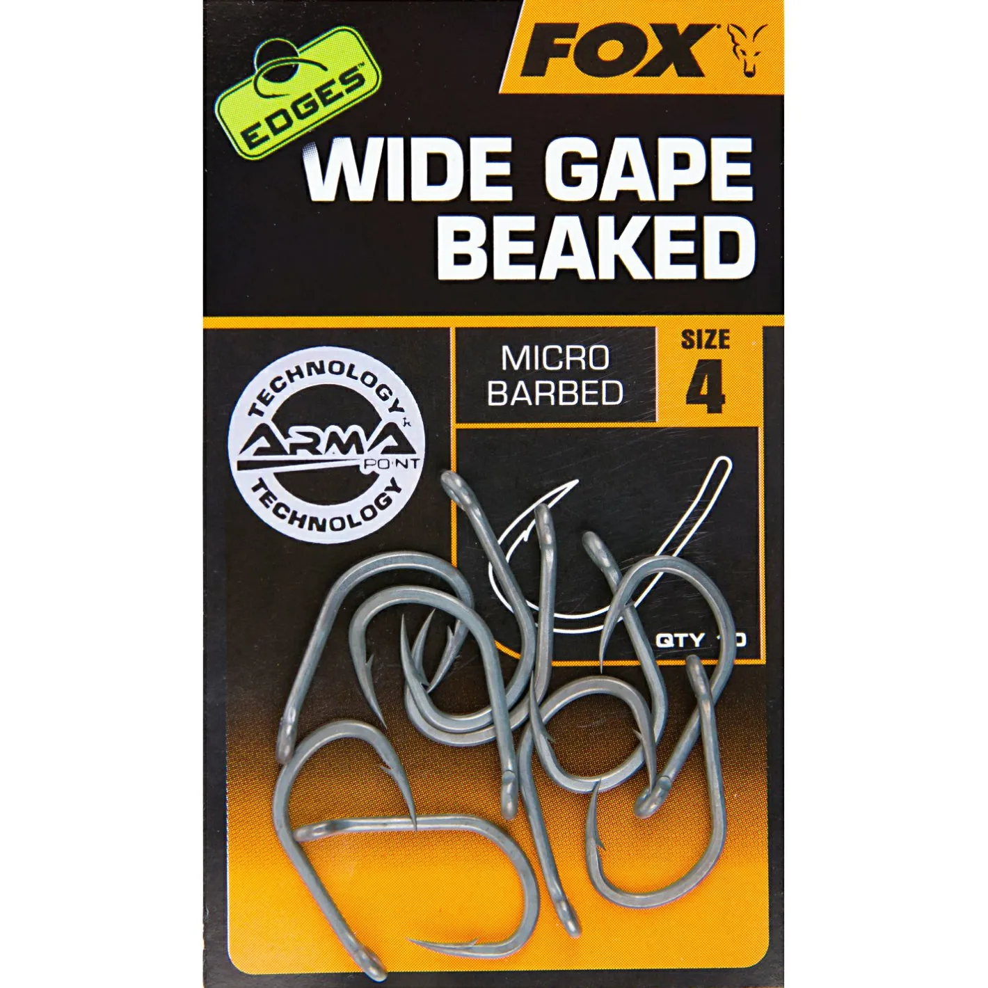 Fox Angelhaken|Karpfenangeln-Zubehör<Angelhaken Edges Wide Gape Beaked Hooks X10
