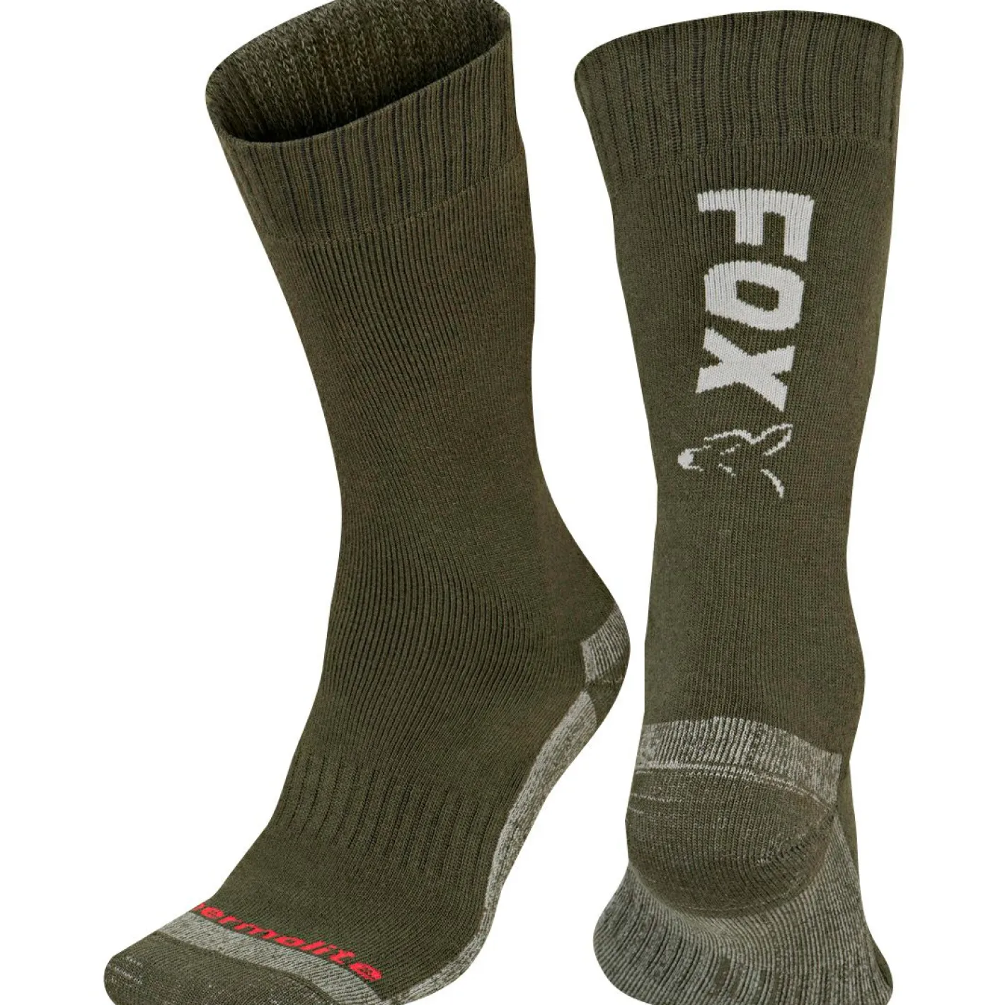 Discount Fox Carp Fox Collection Thermolite Long Socks (Green/Silver)