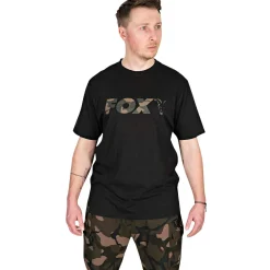 Discount Fox Logo T-Shirt Herren (Black Camo)