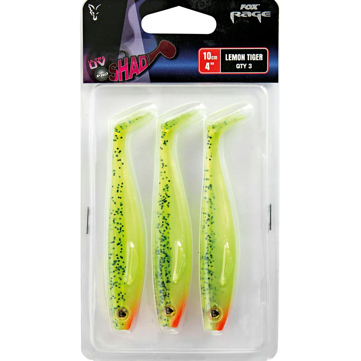 Fox Rage Gummiköder ·Gummifische & Shads<Pro Shad UV (Lemontiger)