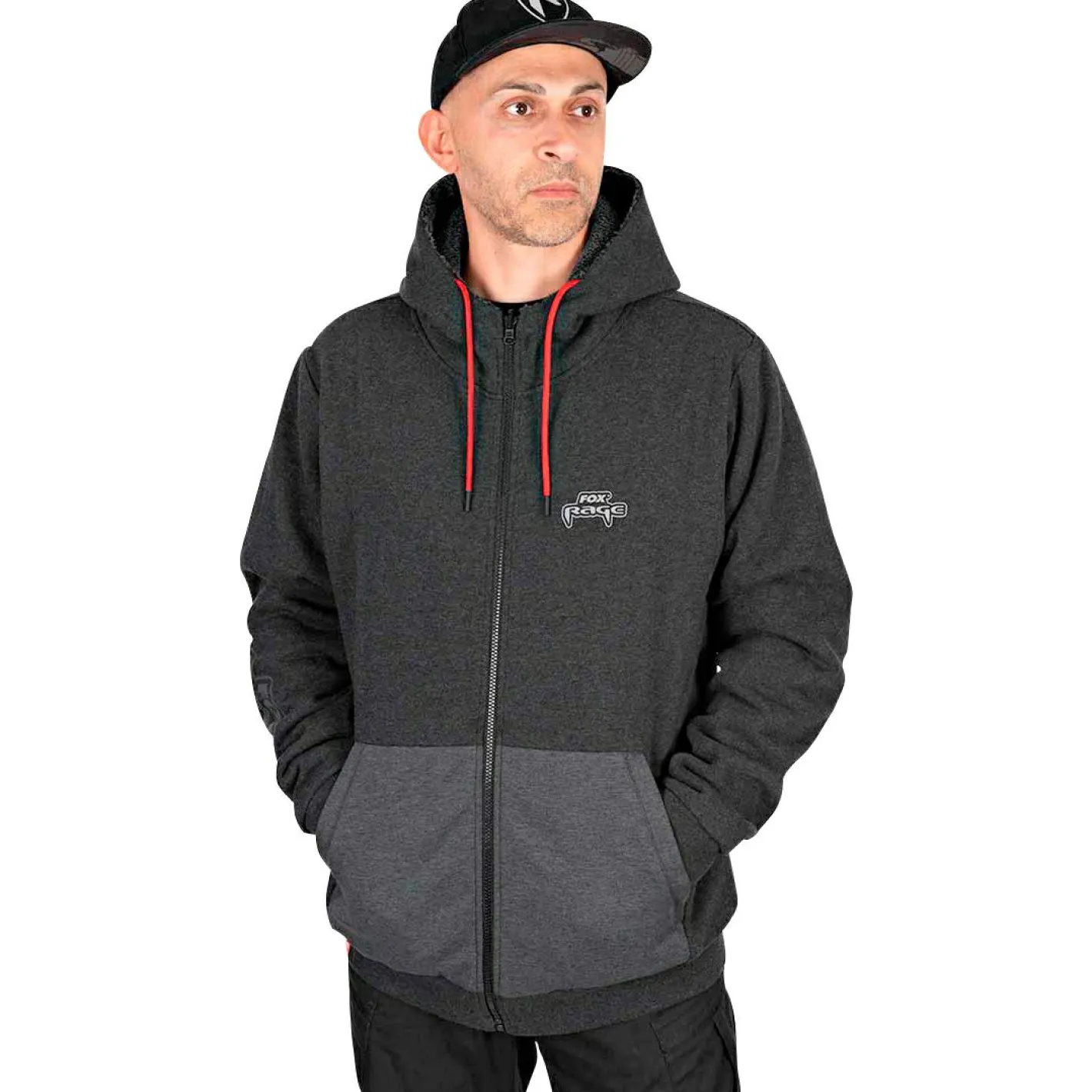 Fox Rage Angelpullover & -Strickjacken<Reversible Sherpa Hoody Herren (Black)