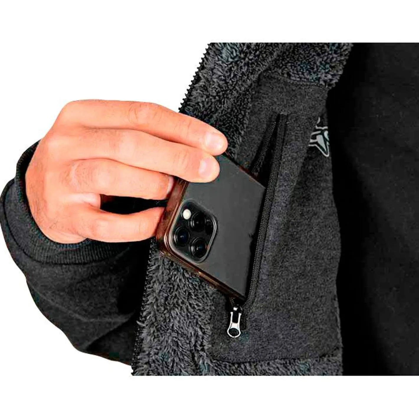 Fox Rage Angelpullover & -Strickjacken<Reversible Sherpa Hoody Herren (Black)