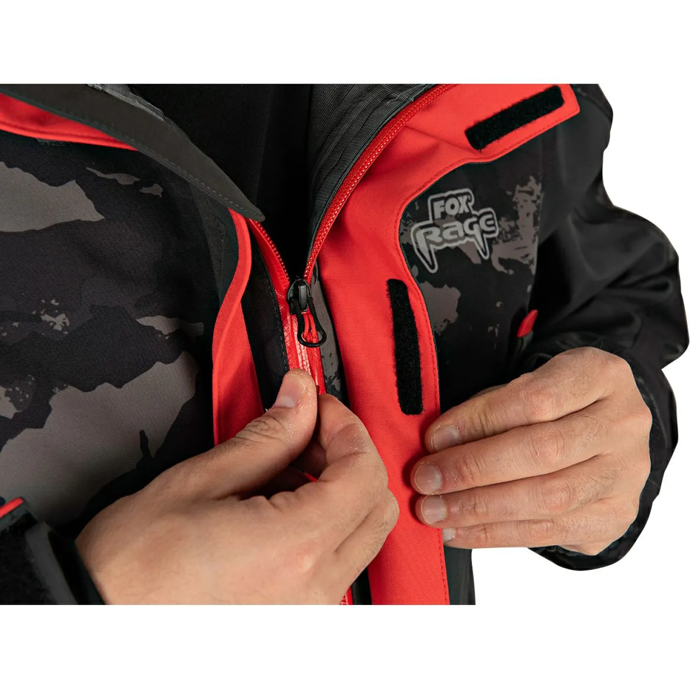 Fox Rage Outdoor- & Angel-Jacken<RS Triple-Layer Jacket Herren (Black/Camo)