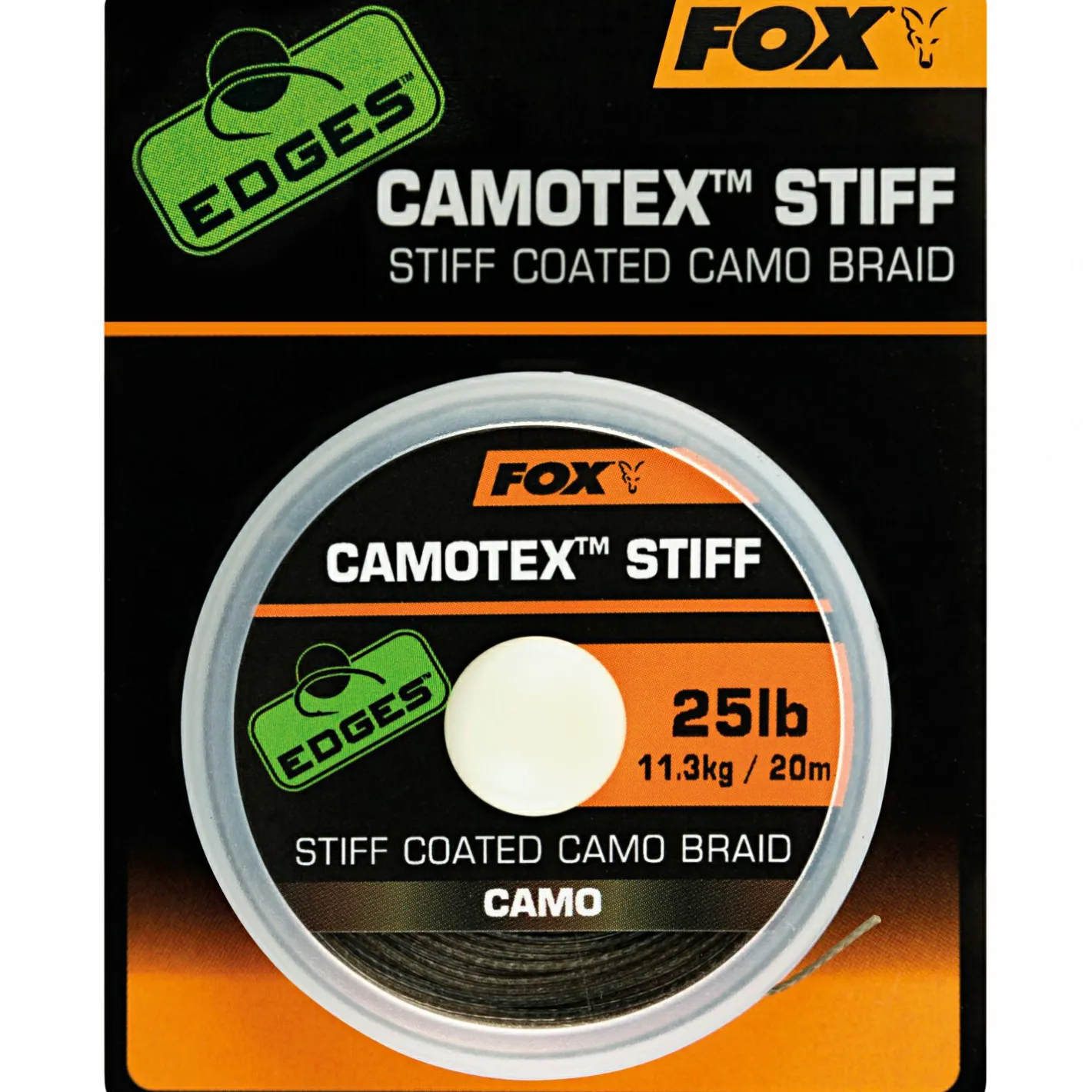 Fox Karpfenschnüre|Karpfenschnüre<Vorfachschnur Edges™ Camotex Stiff