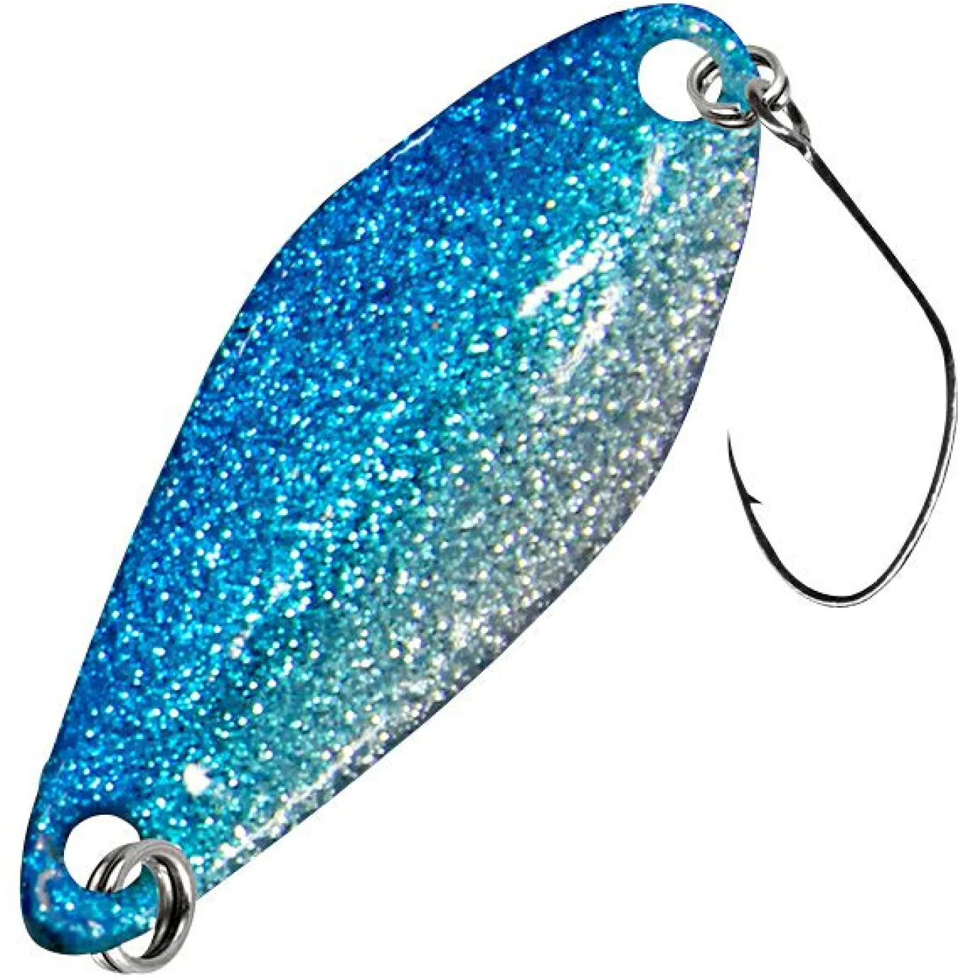 New FTM Trout Spoon Tremo (2,3 g, Blau/Weiß Glitter, Gelb UV)