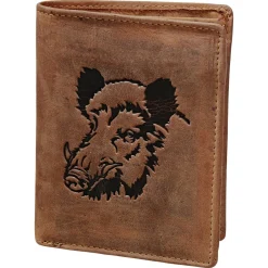 Green Burry Sonstige Angel-Accessoires<Vintage Animal Geldbörse Wildschwein (Leder)