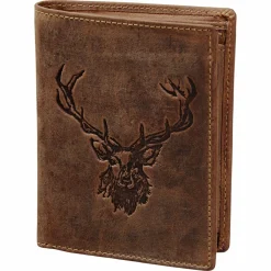 Green Burry Vintage Animal Geldbörse Royal Stag (Leder)