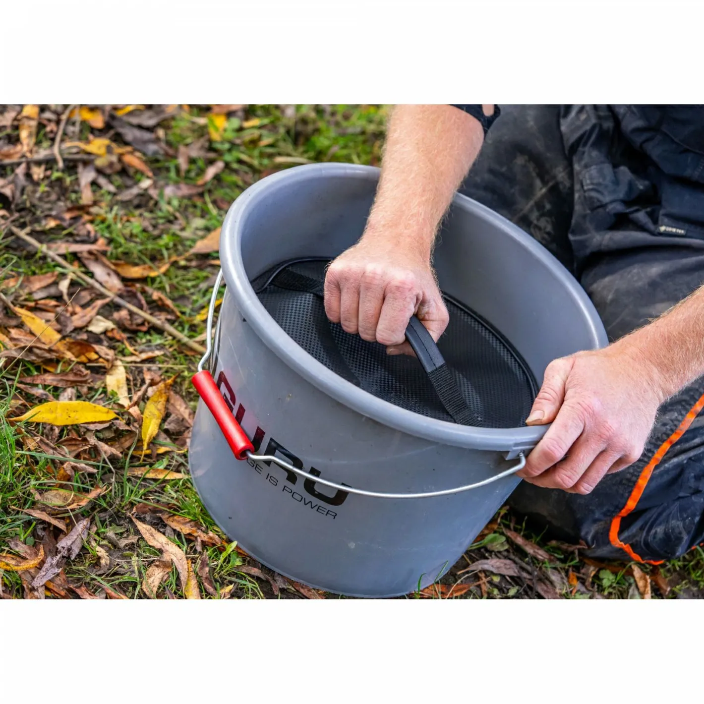 Guru Angelkoffer & Angelboxen ·Futtereimer<Bucket Grey (18 l)