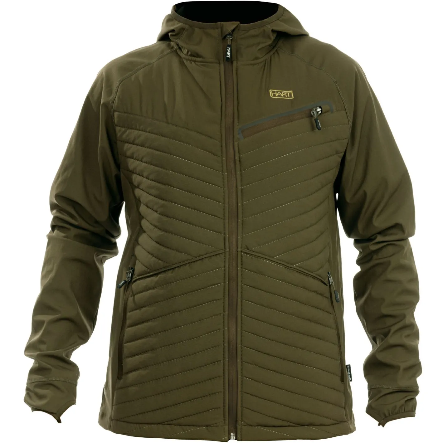 Outlet Hart Ibice Hoodie Hybridjacke Herren (Dunkeloliv)